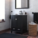 24 Black Bathroom Vanity With Sink
