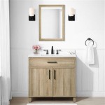 36 Inch White Oak Vanity