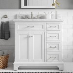 36 Inch White Vanity With Top
