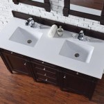 60 In Double Sink Vanity Top