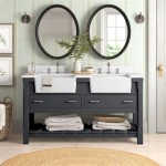 60 Inch Double Sink Vanity With Quartz Top