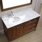 60 Inch Vanity Top Single Sink Left Side