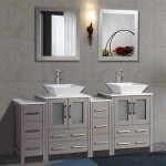 72 Inch Double Vessel Sink Vanity