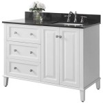 Right Side Sink Vanity Top 48 Inch