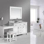 Single Sink Bathroom Vanity With Makeup Table