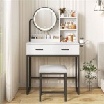 Small Makeup Vanity With Mirror