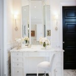 Small White Vanity With Mirror