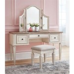 Vanity Set With Mirror And Chair