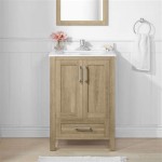 White Oak 24 Inch Vanity